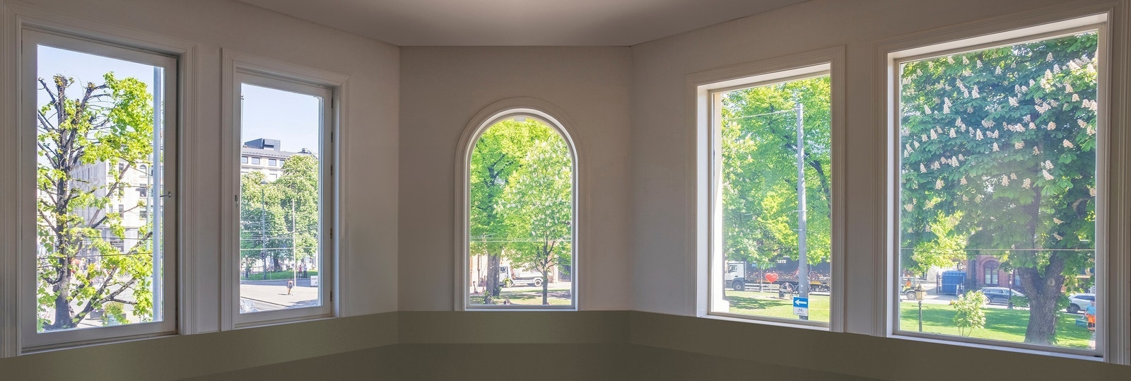 Nydelig historisk utsikt fra kontoretasjene Galleribilde