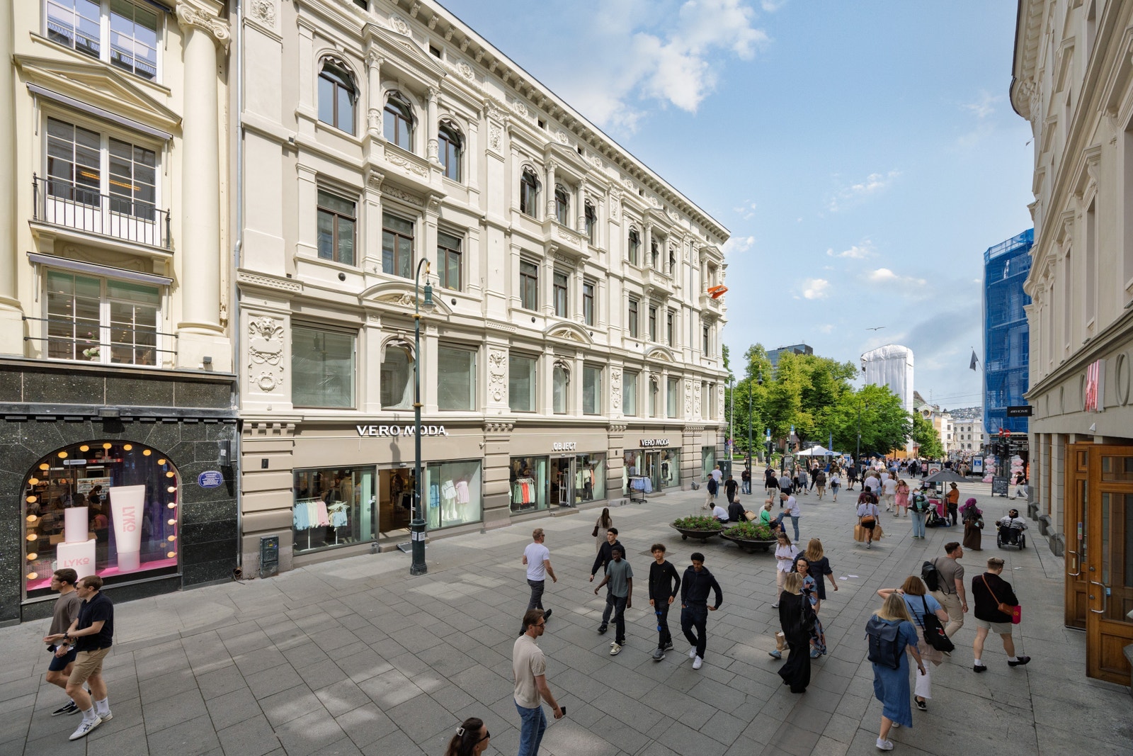 Eiendommen har en super beliggenhet i Karl Johans gate Galleribilde