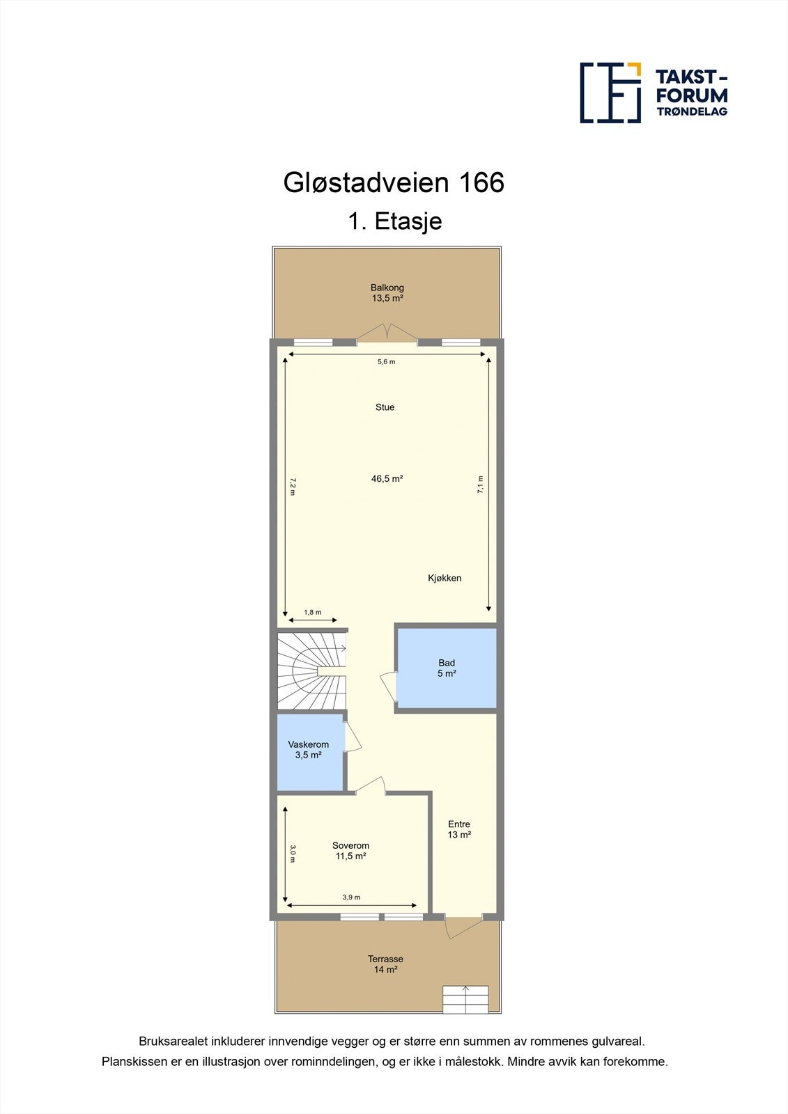 Planskisse 1.etasje. Galleribilde