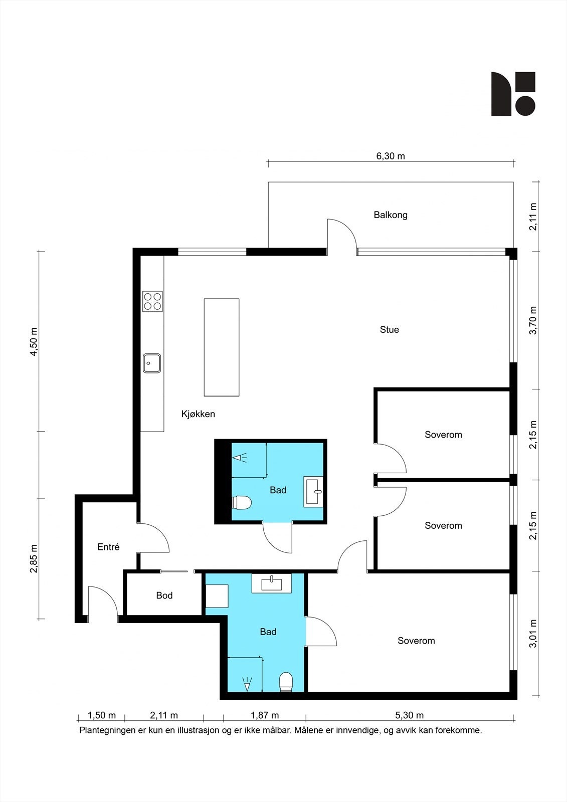 Plantegning Galleribilde