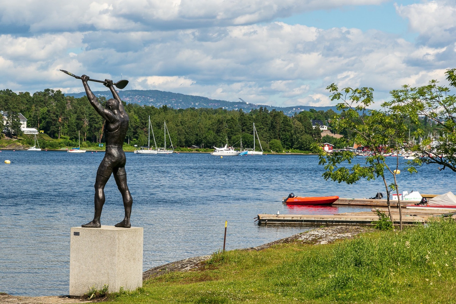 Bilde fra Kalvøya - et yndet og flott turområde rett utenfor Sandvika Galleribilde