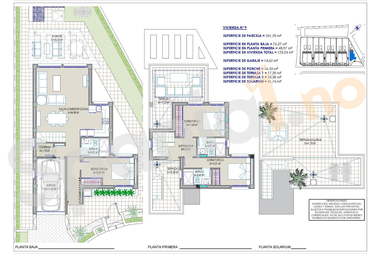 Plantegning villa Galleribilde