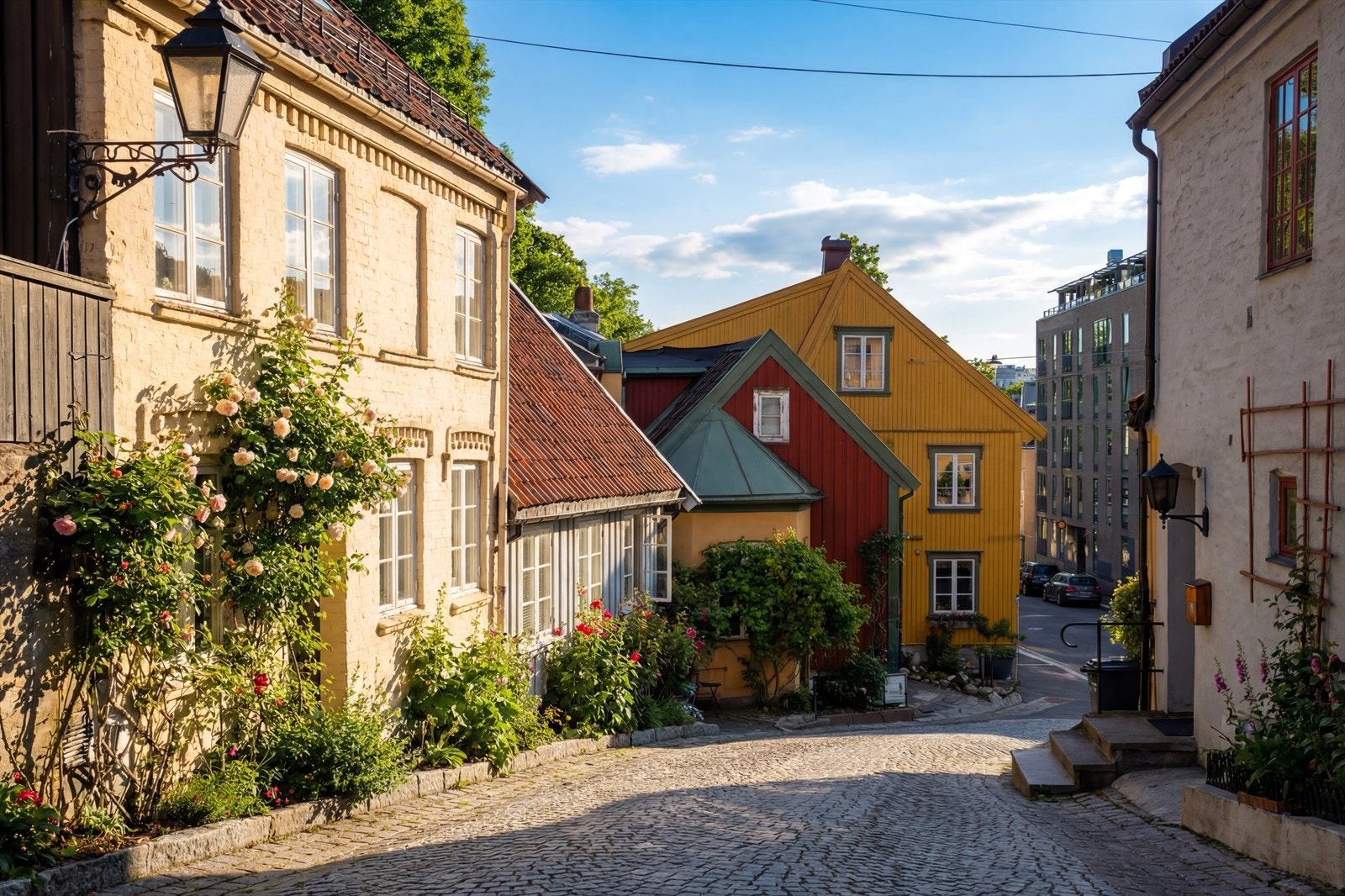 På Fredensborg finner man koselige små gater. Galleribilde