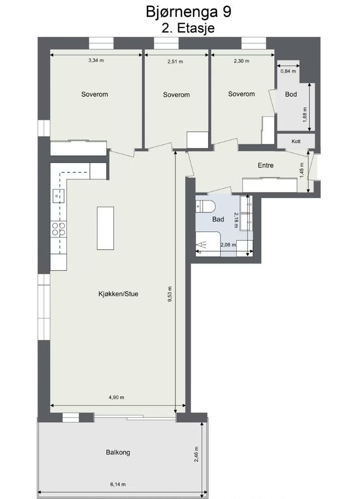 Plantegning Galleribilde