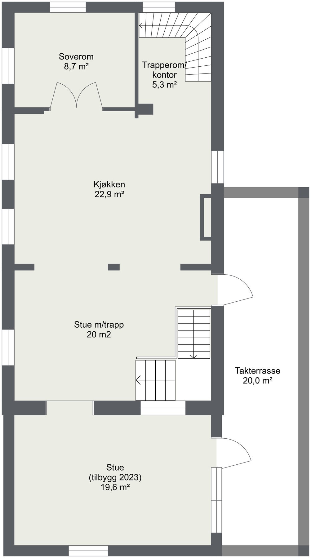 Planskisse 2. etasje Galleribilde