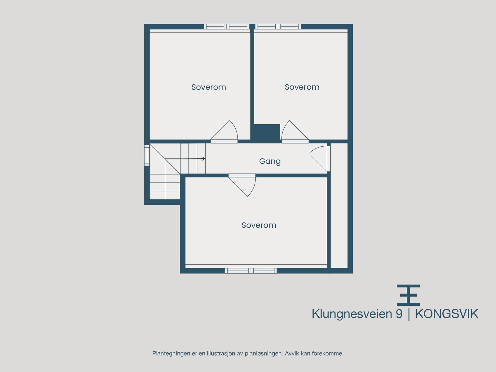 Plantegning loft Galleribilde