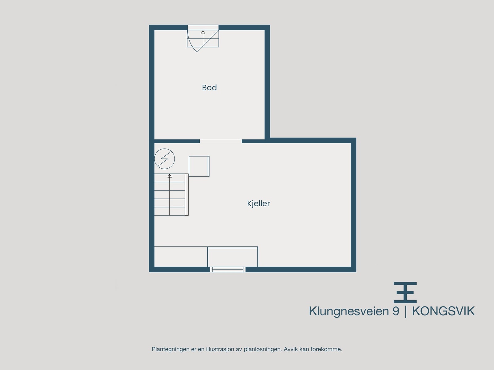Plantegning kjeller Galleribilde