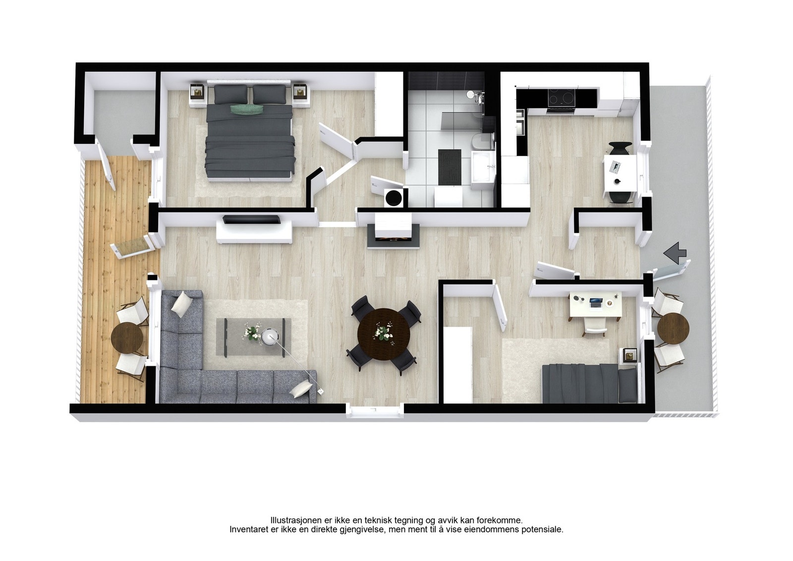 Plantegning Galleribilde