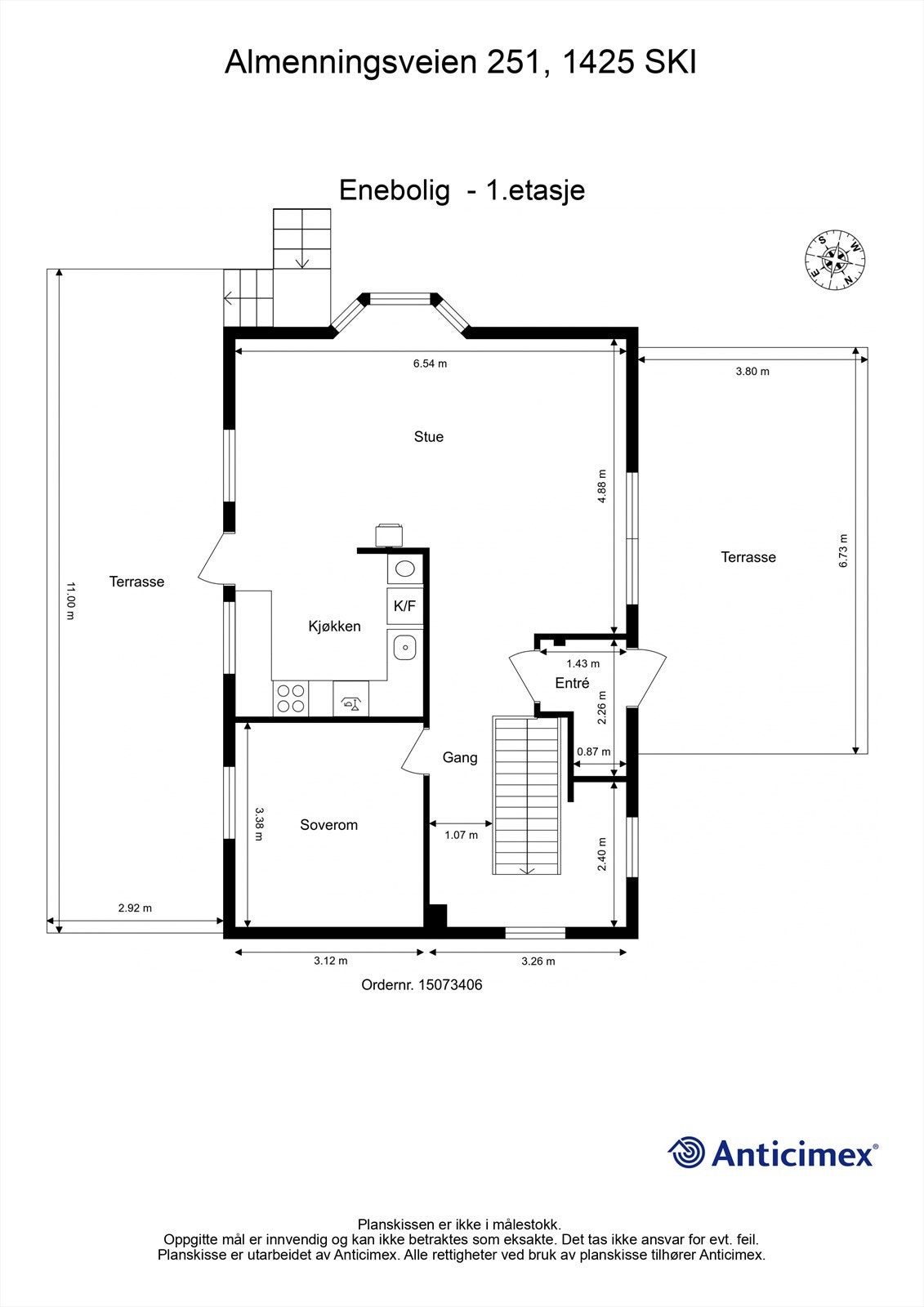 Plantegning - 1. etasje Galleribilde
