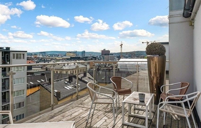 Felles takterrasse. Galleribilde