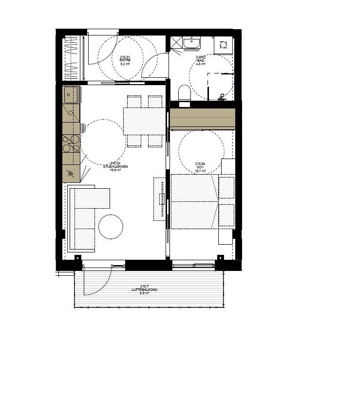 Plantegning leilighet Galleribilde