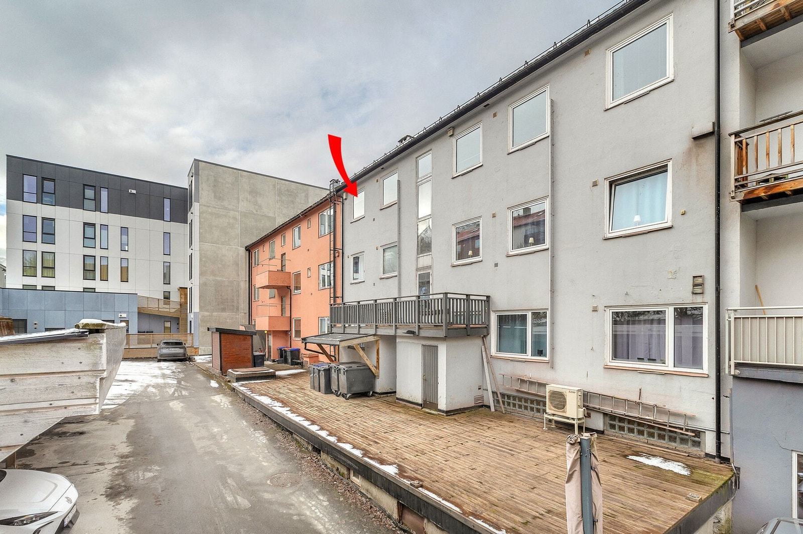 Soverom vender mot bakgård Galleribilde