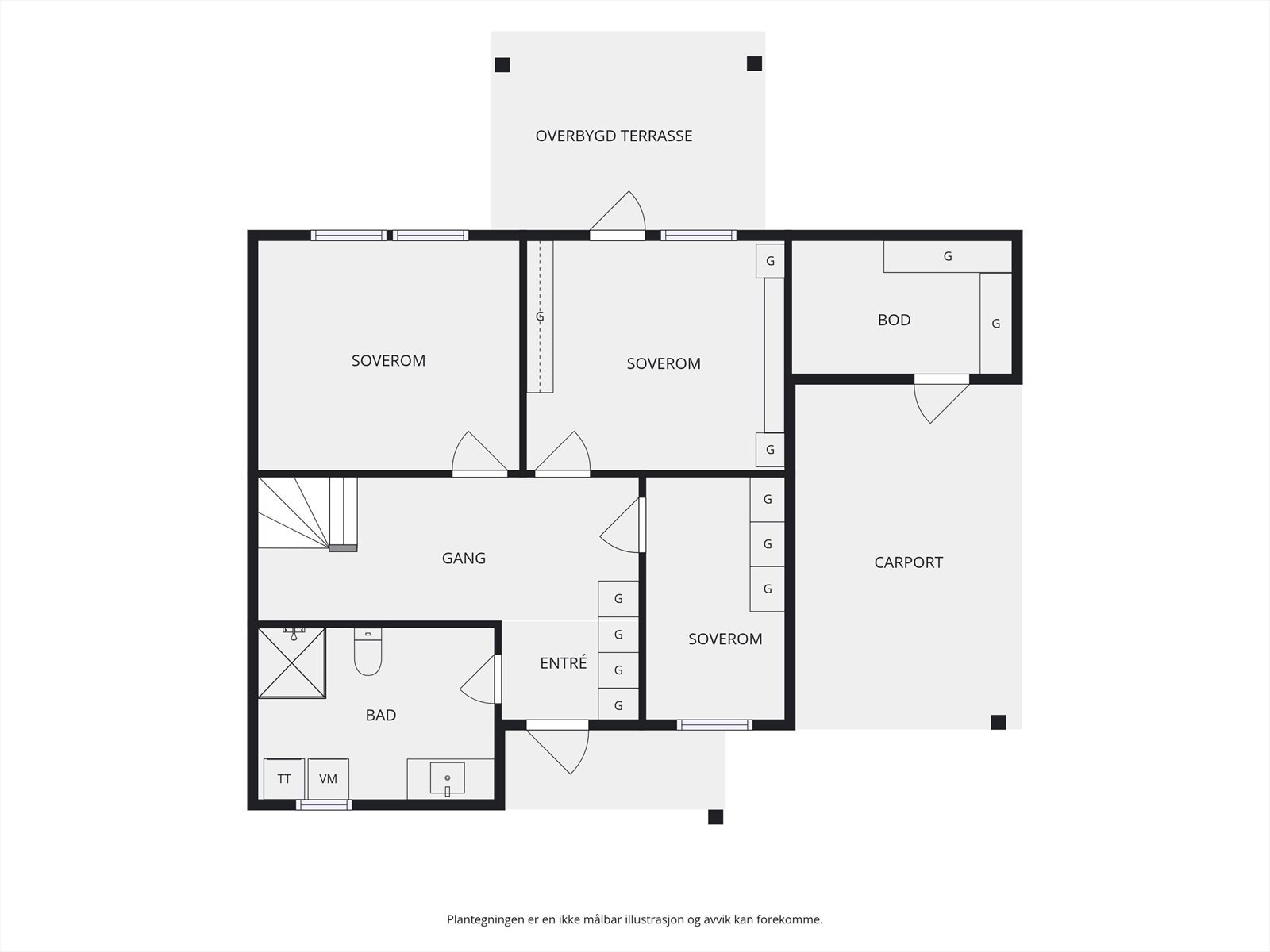 Plantegning 1. etasje. Galleribilde
