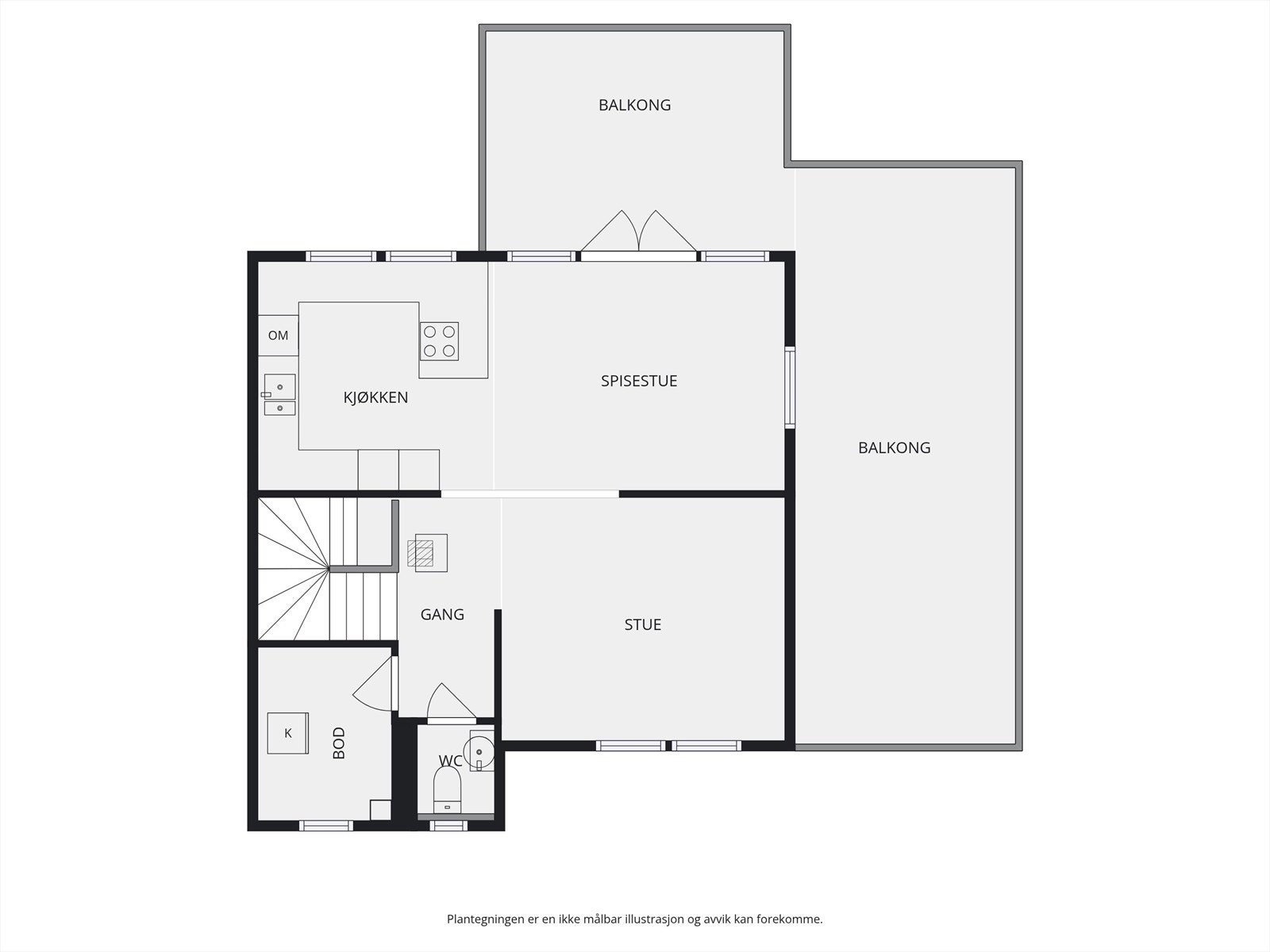 Plantegning 2. etasje. Galleribilde