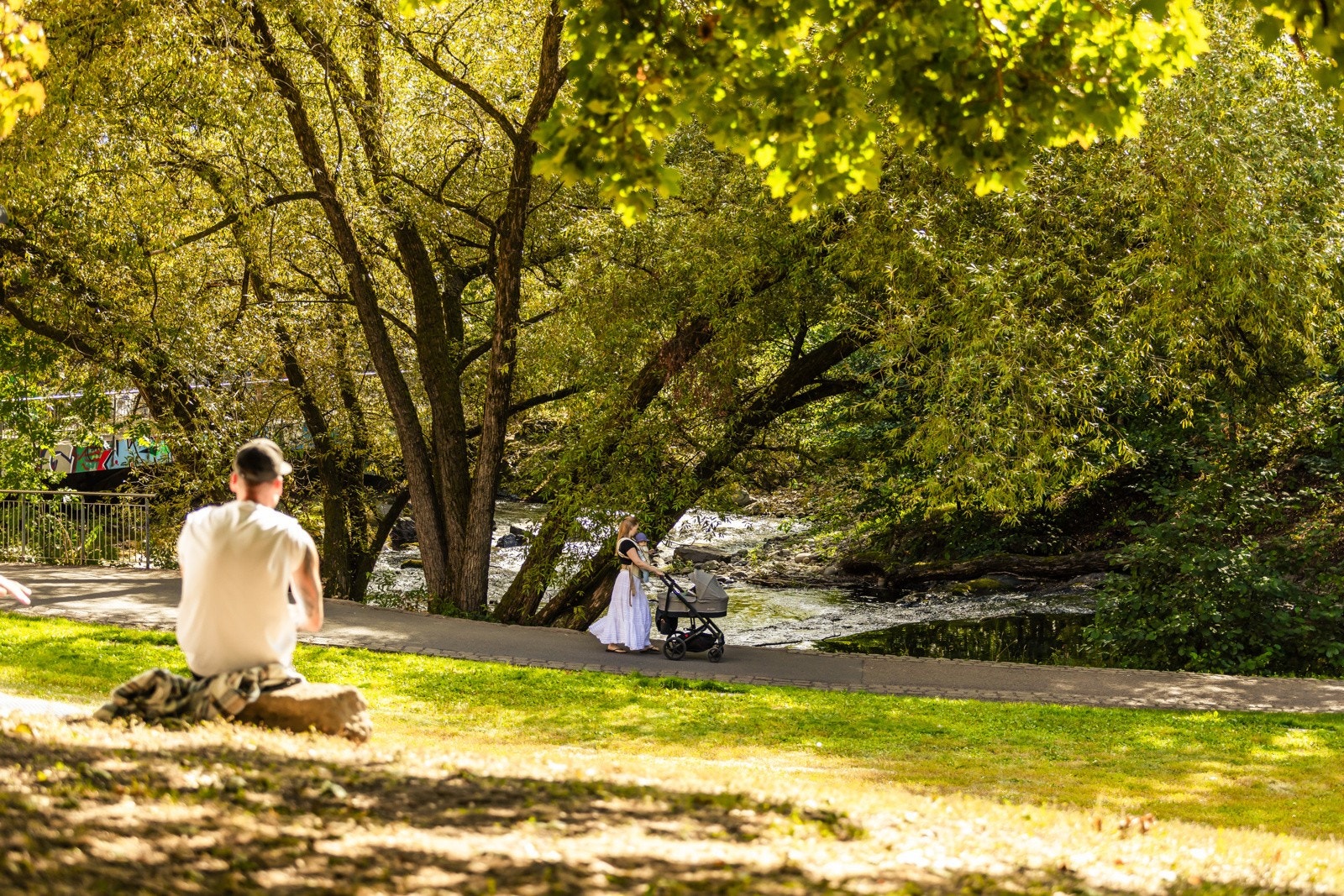 Akerselven bare 5 minutter gange fra leiligheten Galleribilde