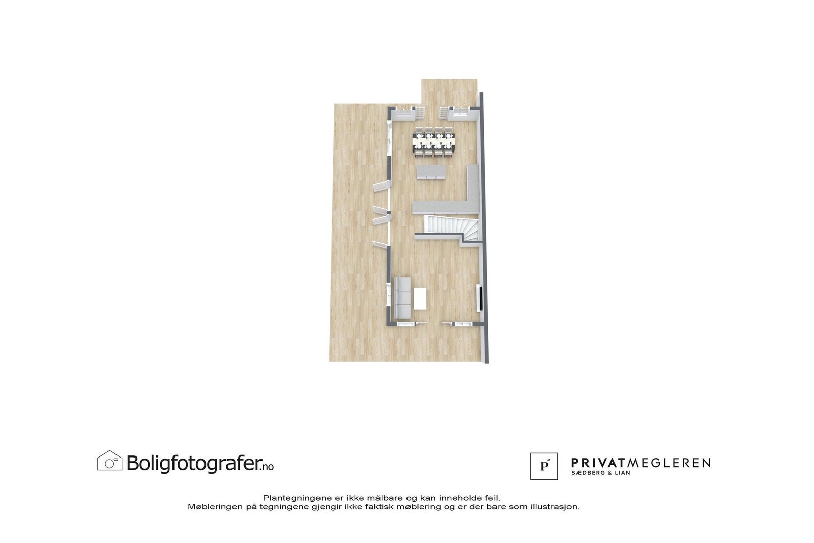 Plantegning 2. etasje - ikke målsatt, kun en illustrasjon. Galleribilde