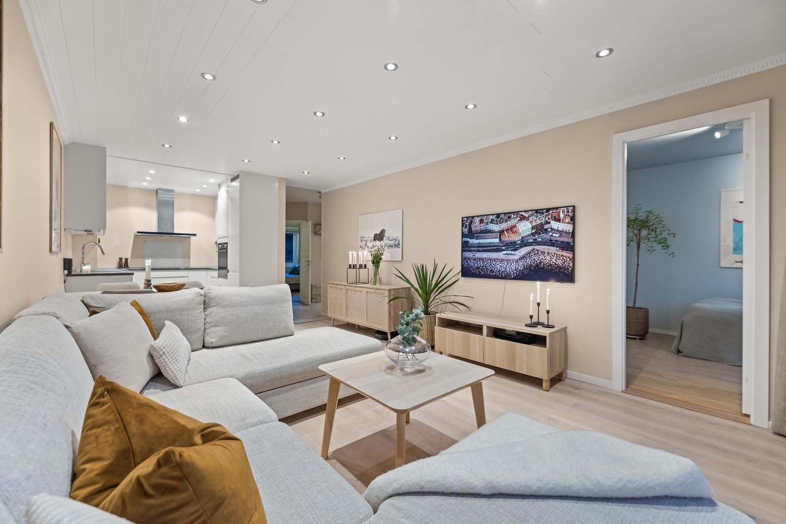 En bolig som leverer like godt på kvelden som på dagtid. Galleribilde
