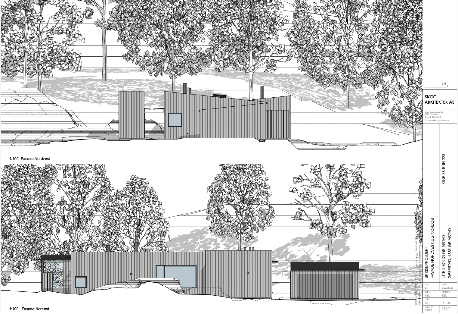 Arkitekttegning fra Skog Arkitekter AS Galleribilde