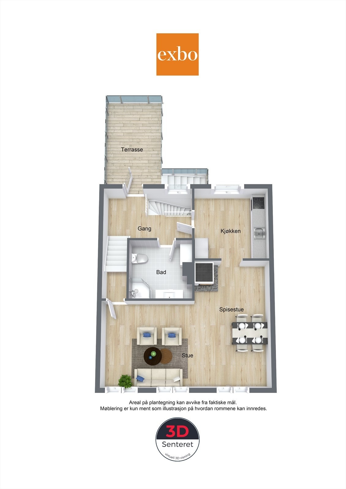 Plantegning 2.etasje Galleribilde