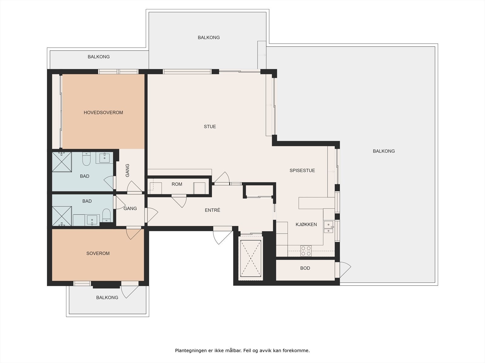 Plantegning Galleribilde