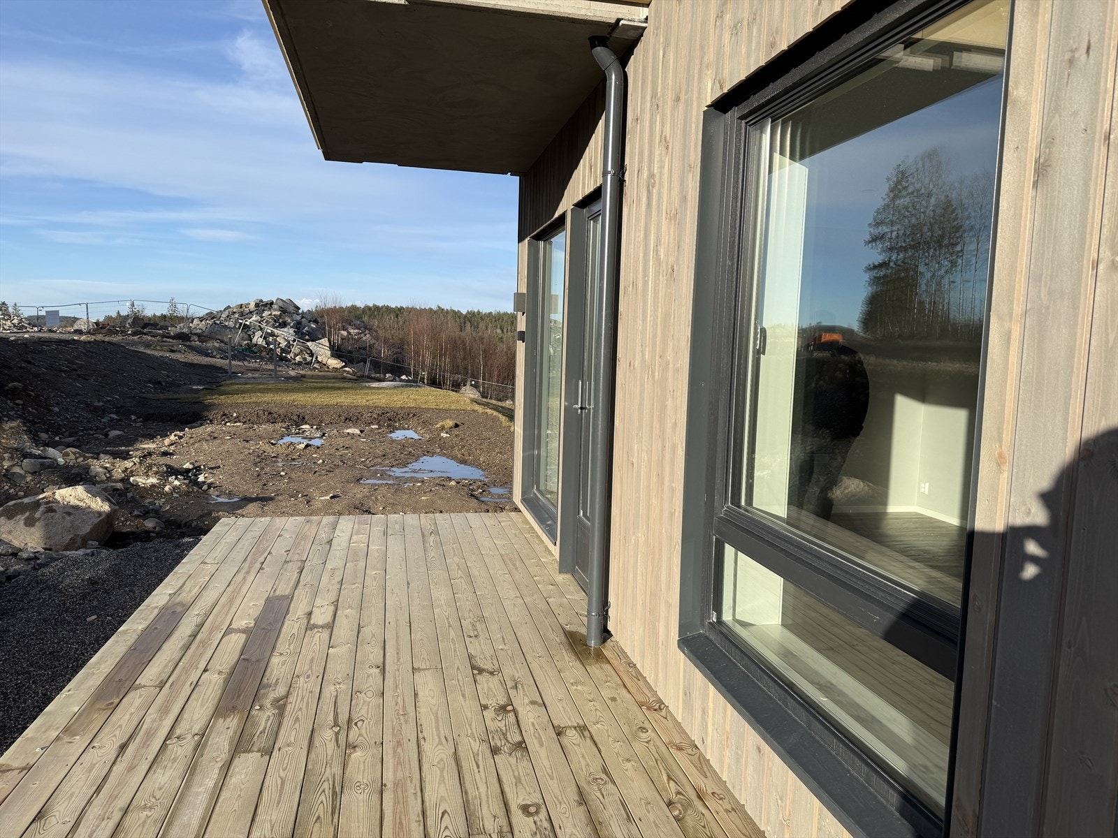 Solrik terrasse på ca. 9 kvm Galleribilde