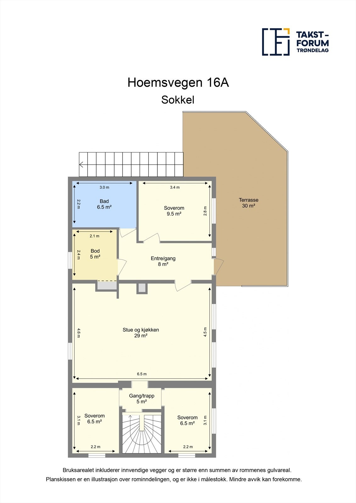 Plantegning sokkeletasje. Galleribilde
