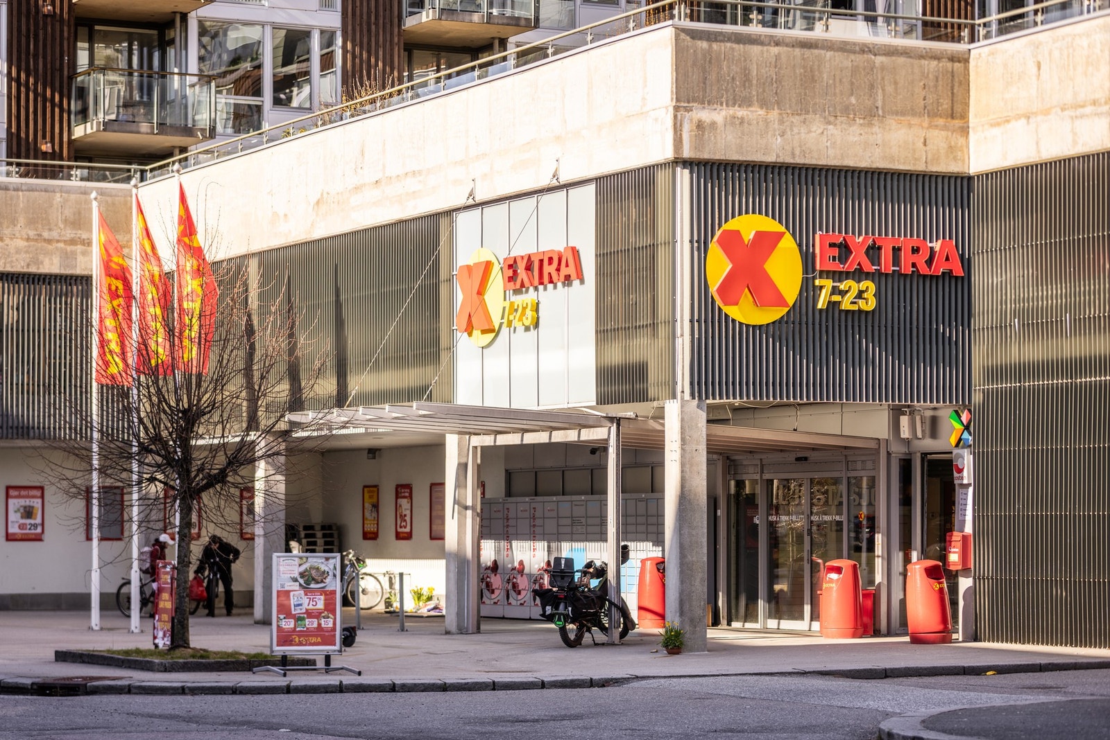 Coop Extra ligger også like over gaten. Galleribilde
