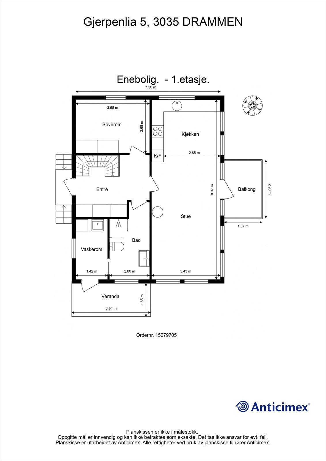 Plantegning - 1. etasje. Galleribilde