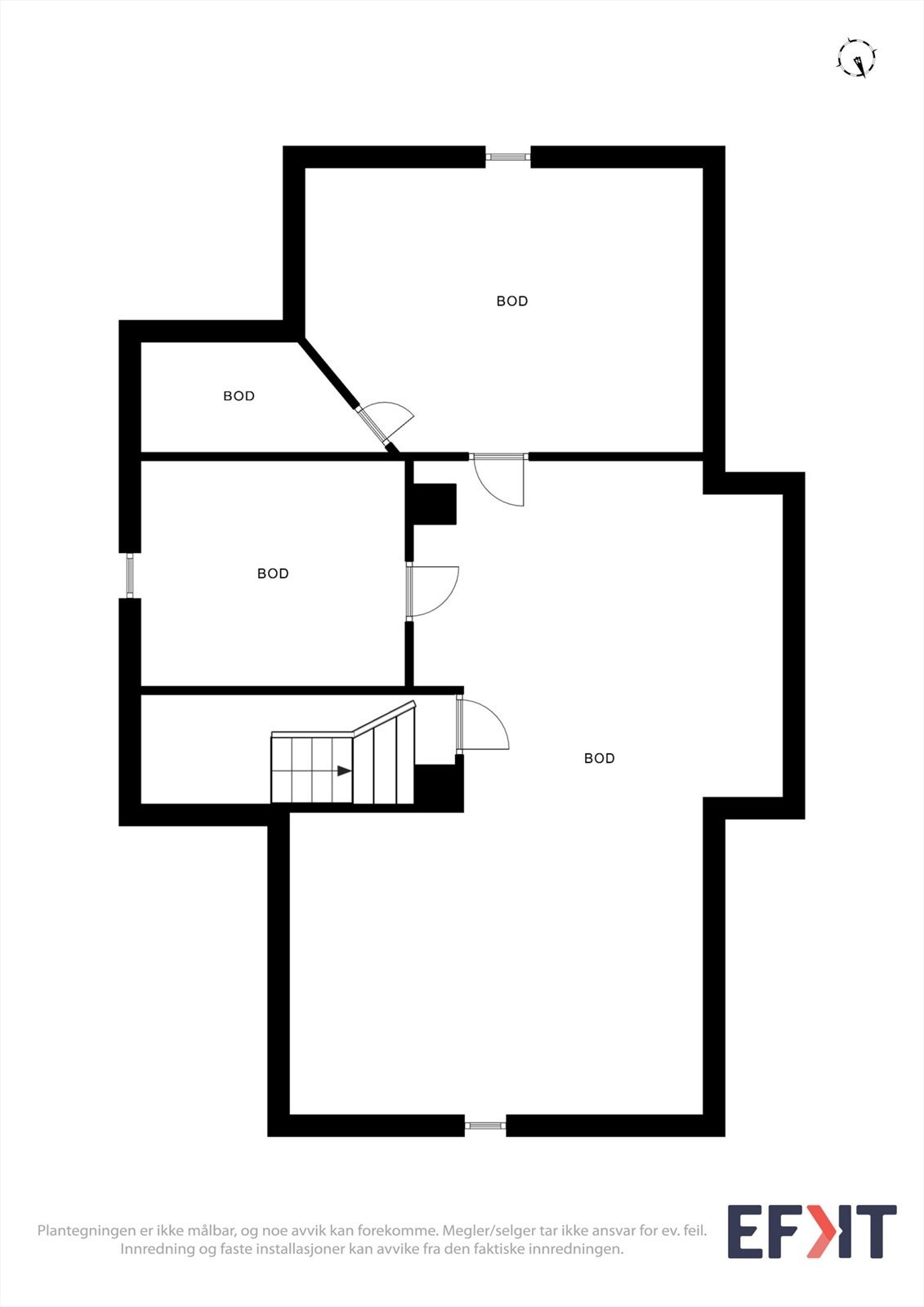 Plantegning for loft Galleribilde