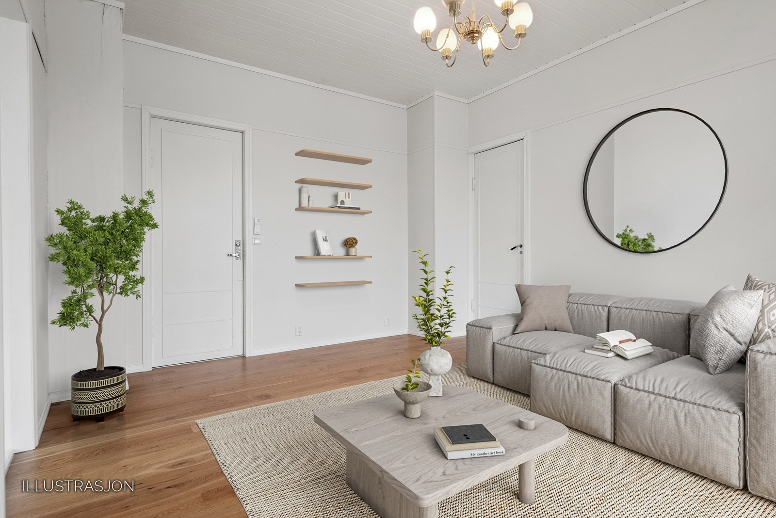 Den meget sjenerøse takhøyde går igjen også i 2. etasje Galleribilde
