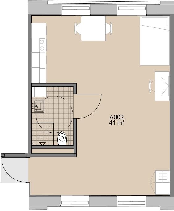 Digital visning: https://campusg12.no/apartment/elveterrassen-etasje-u1-a002/ Galleribilde