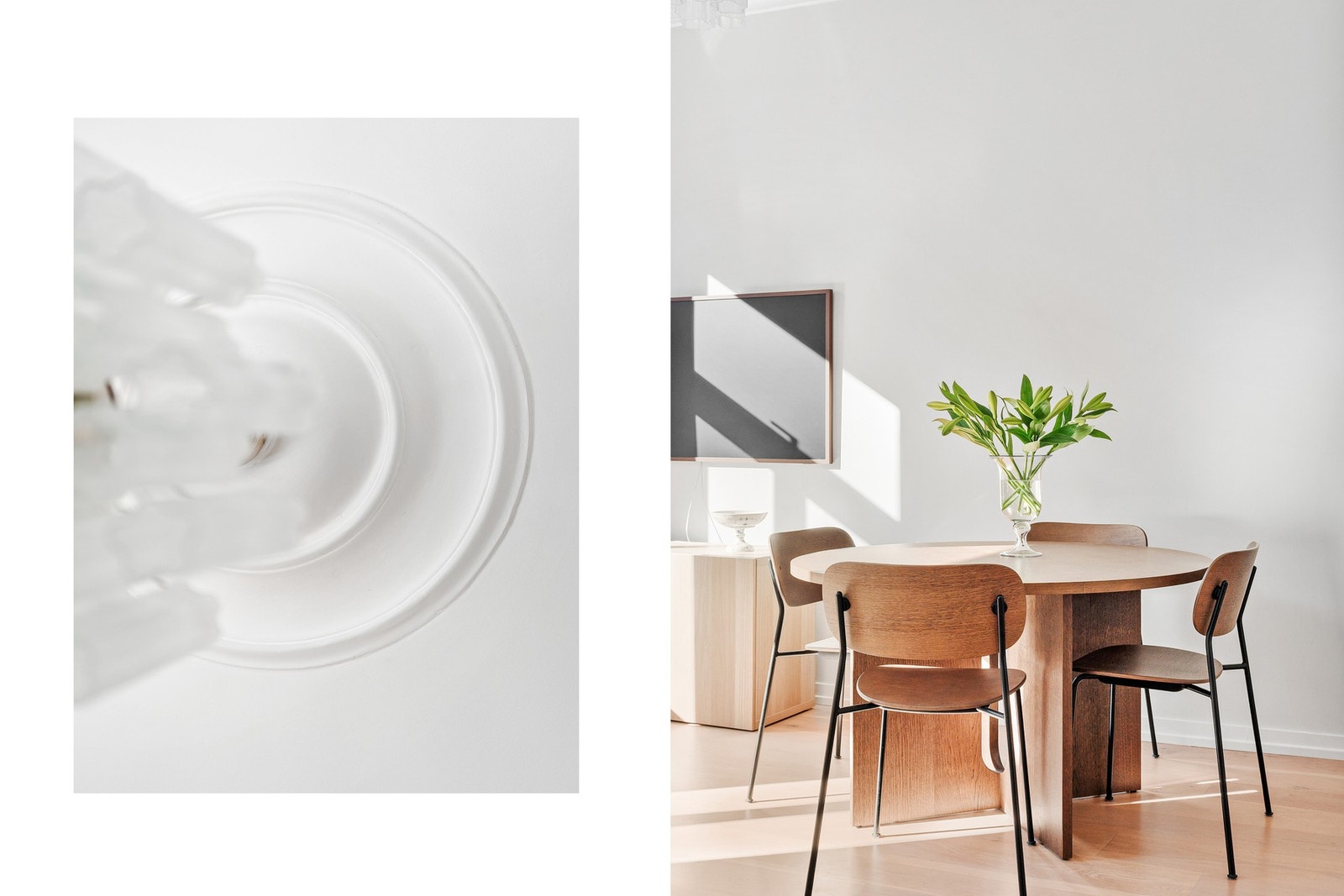 I stuen er det god plass til spisebord som kan romme flere gjester. Galleribilde