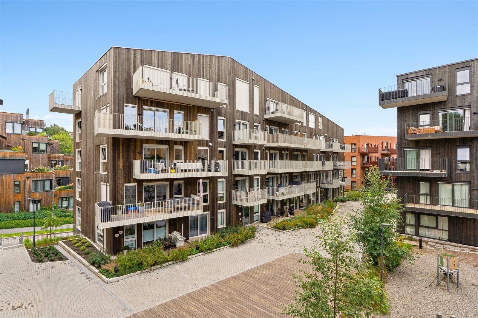 Pent opparbeidet fellesområde. Galleribilde