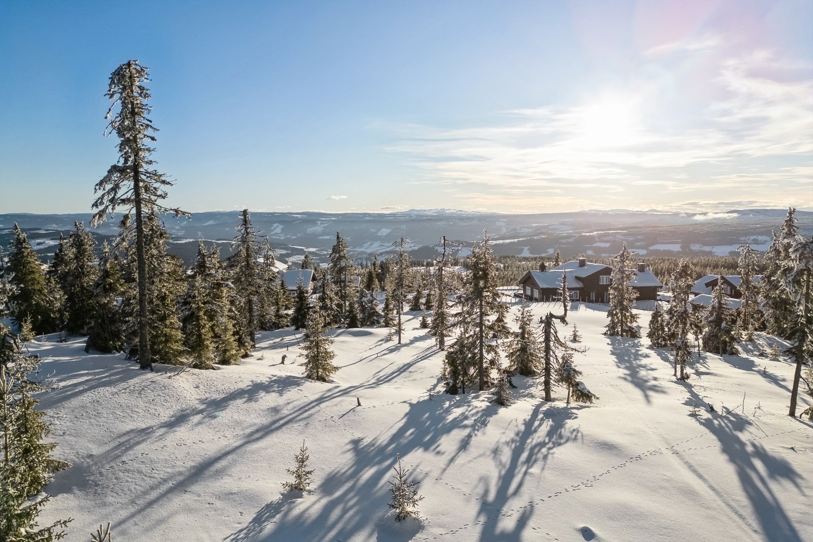 Vi ønsker velkommen til Skybergsgutua 66, en nydelig utsiktstomt helt i utkanten av et nyere hyttefelt på Musdalsæter. Galleribilde