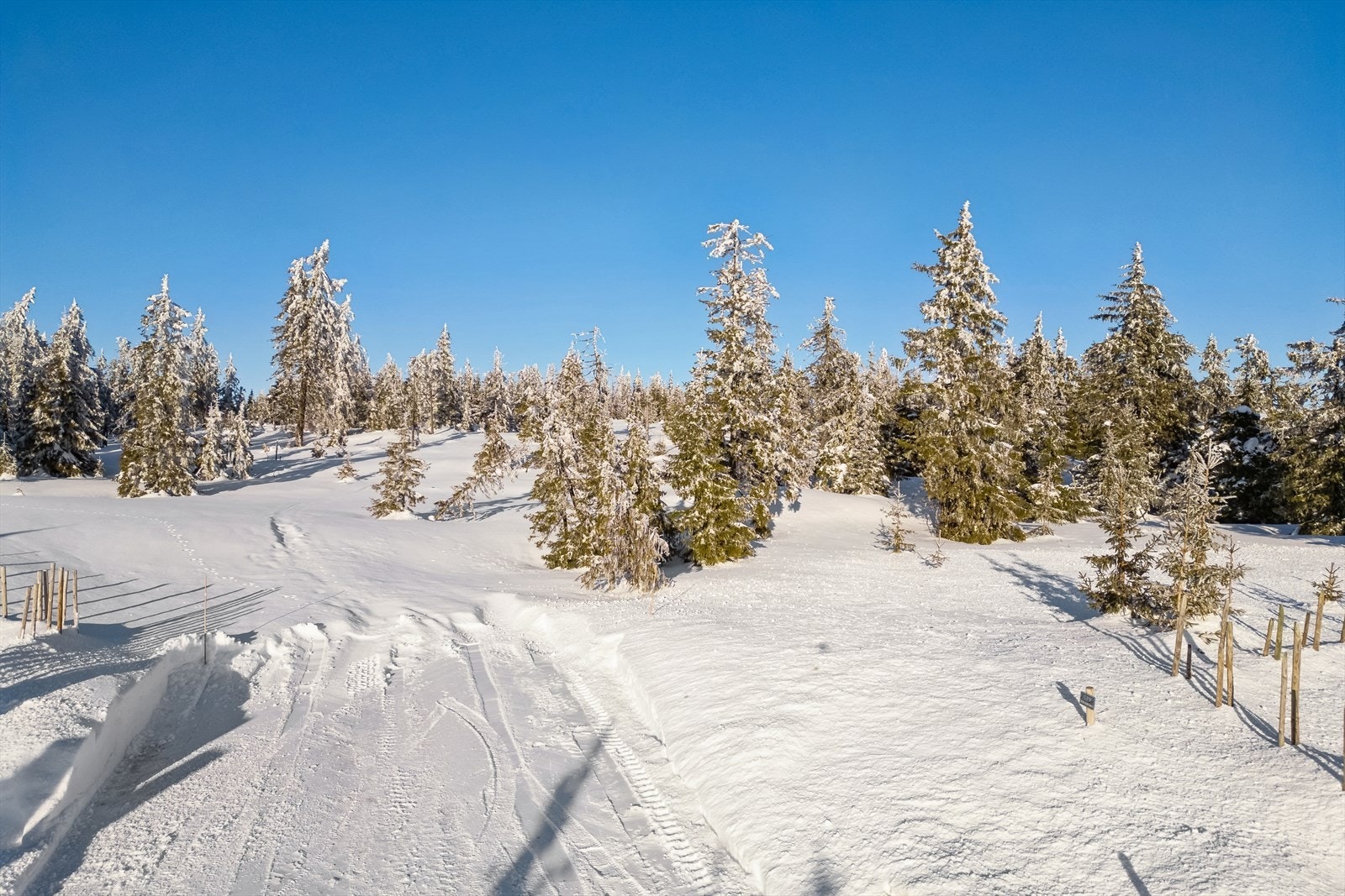 Tomten ligger i enden av blindvei. Her får du ett av Norges flotteste turterreng rett utenfor hyttedøra, sommer som vinter. Løypene som forbinder hyttegrenda med Skeikampen i nord, snor seg på kryss og tvers i hytteområdet. Galleribilde