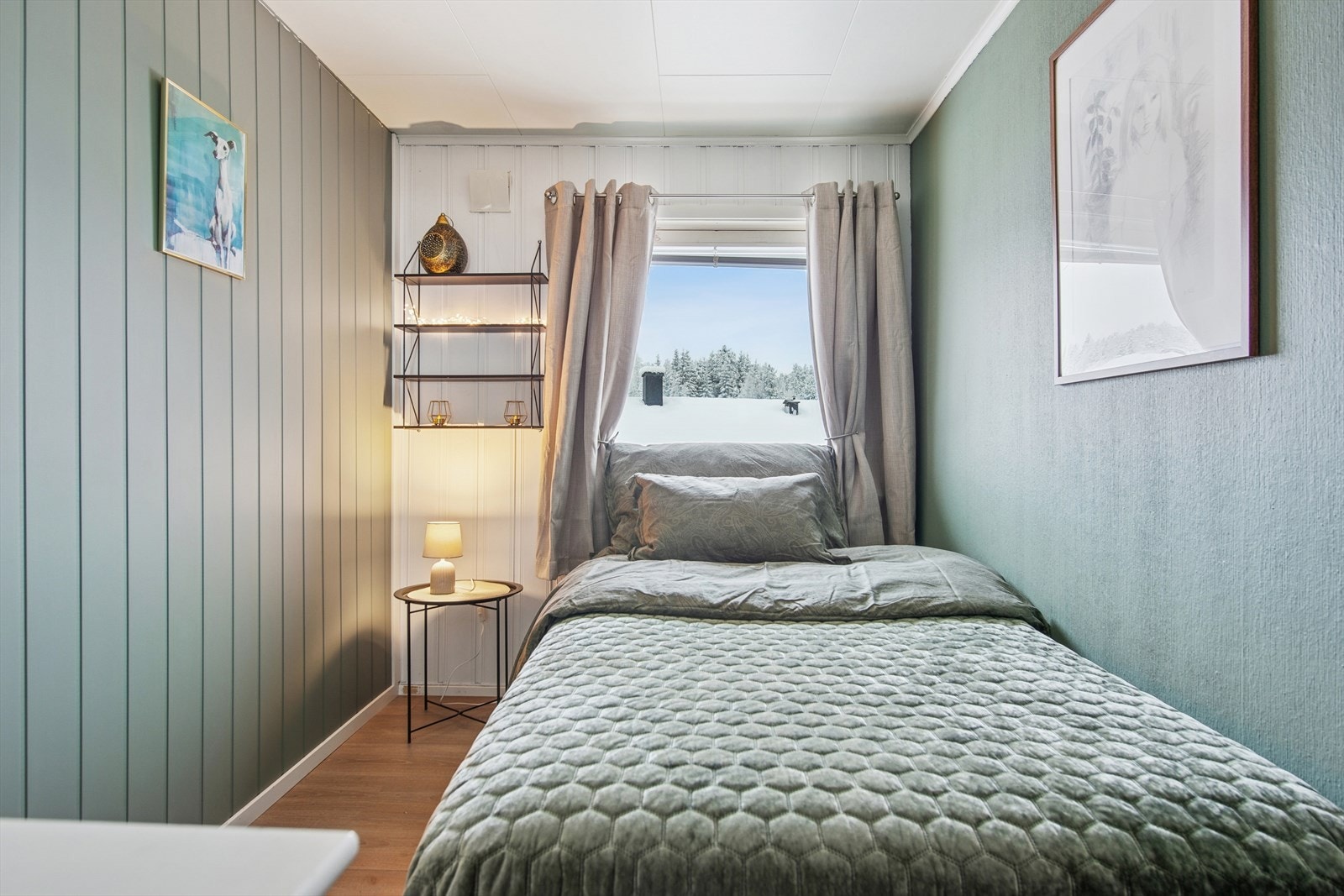 Også det tredje soverommet har en praktisk størrelse og fleksible bruksmuligheter. Galleribilde