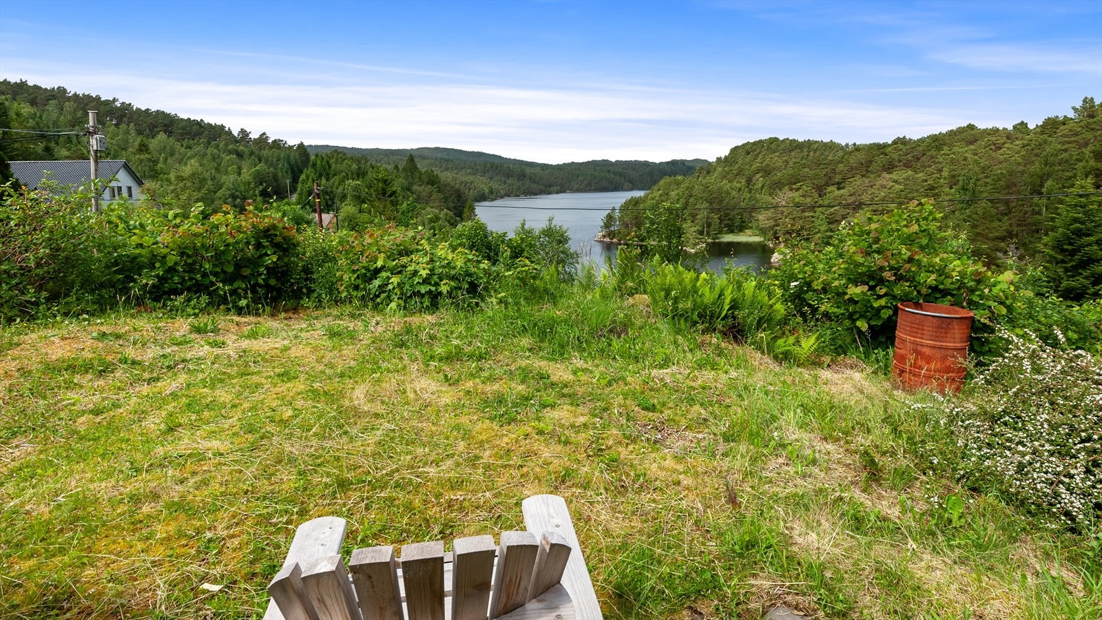 Flott utsikt over Hopsvannet. Galleribilde