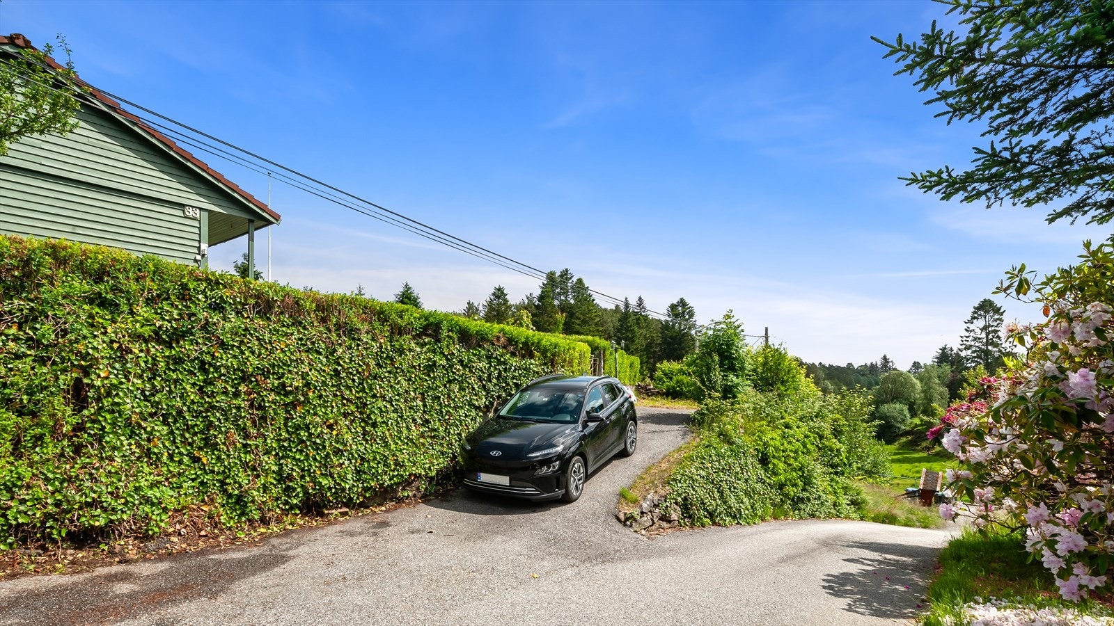 Parkering på egen eiendom. Galleribilde