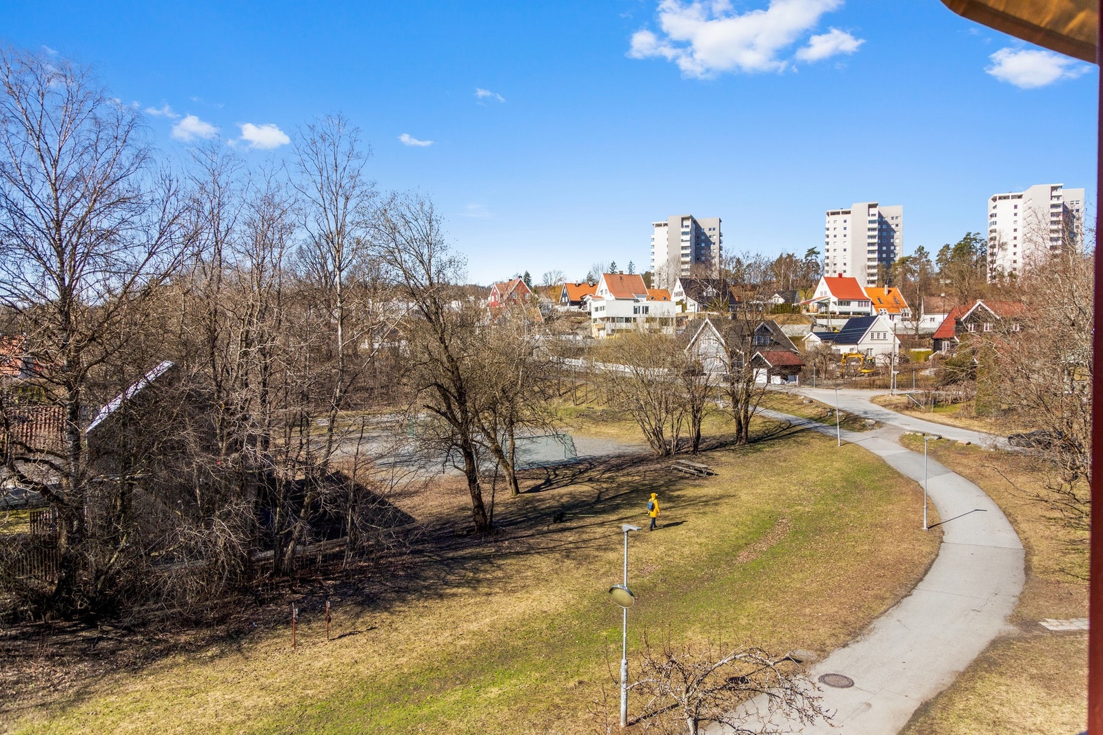 Utsikt fra balkong. Galleribilde