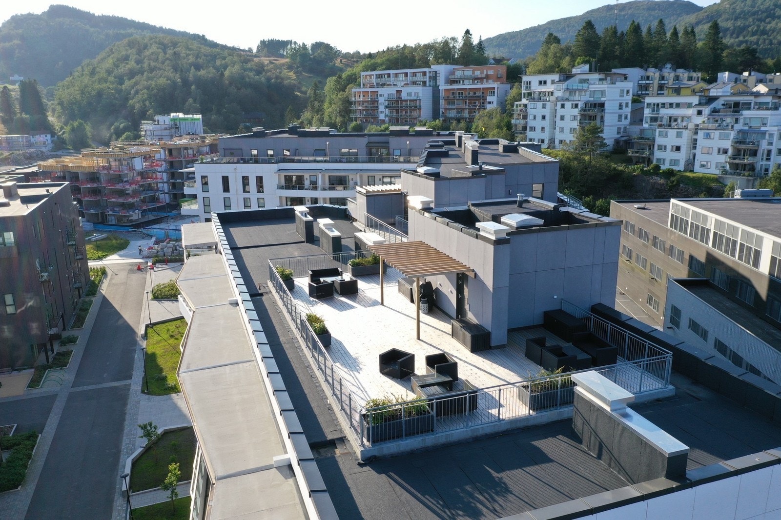 Sameiet har en fin takterrasse. Galleribilde
