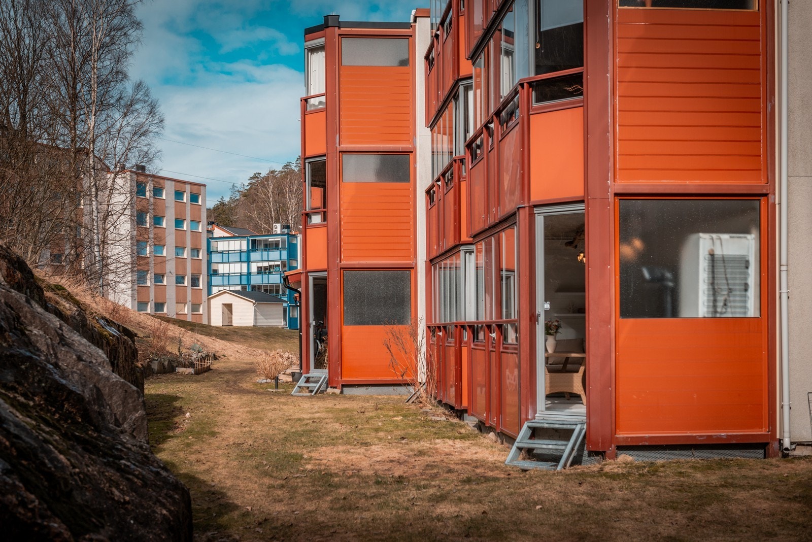 Det er fine fellesområder rundt i hele borettslaget Galleribilde