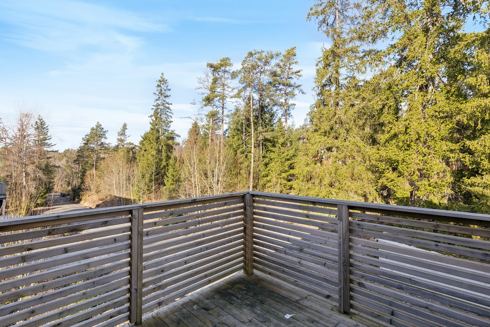 Herfra kan man nyte utsikten over nærområdet og skogen. Galleribilde