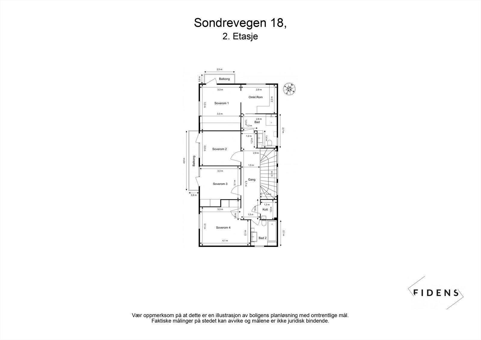Plantegning 2. Etasje Galleribilde