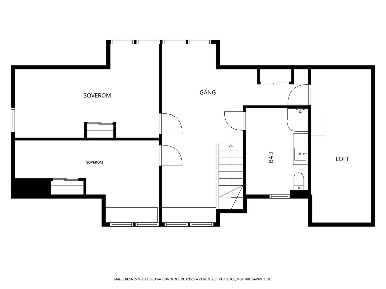 Plantegning 2. etasje Galleribilde