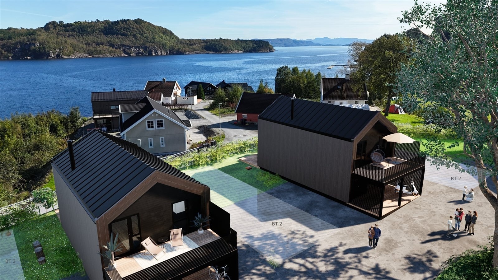 Attraktivt ferieparadis i storslått natur, tomt på 6056m² for både fritids-og helårsbrur Galleribilde