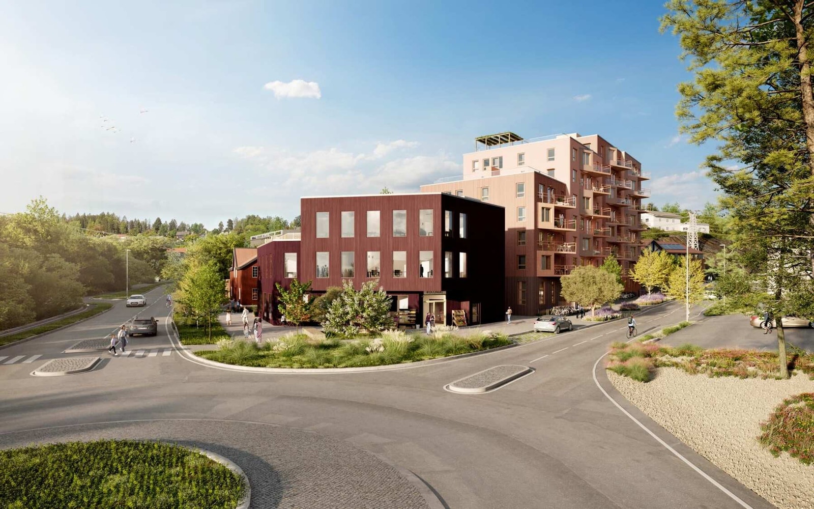 Sentral beliggenhet i Sandvika med kort vei til kollektivtransport, butikker og servicetilbud. Bildet er kun ment som illustrasjon. Galleribilde