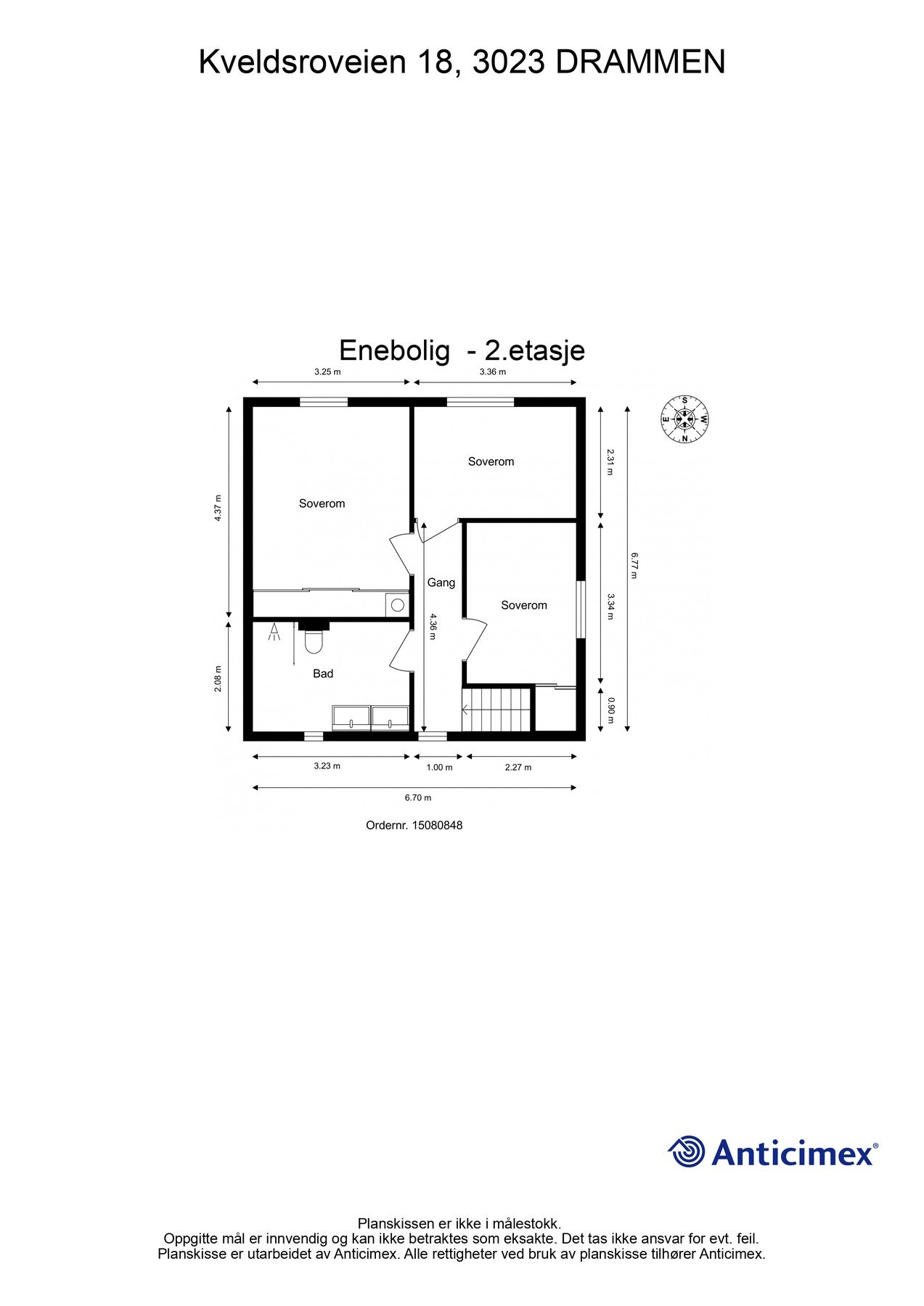 Plantegning 2.etg. Galleribilde