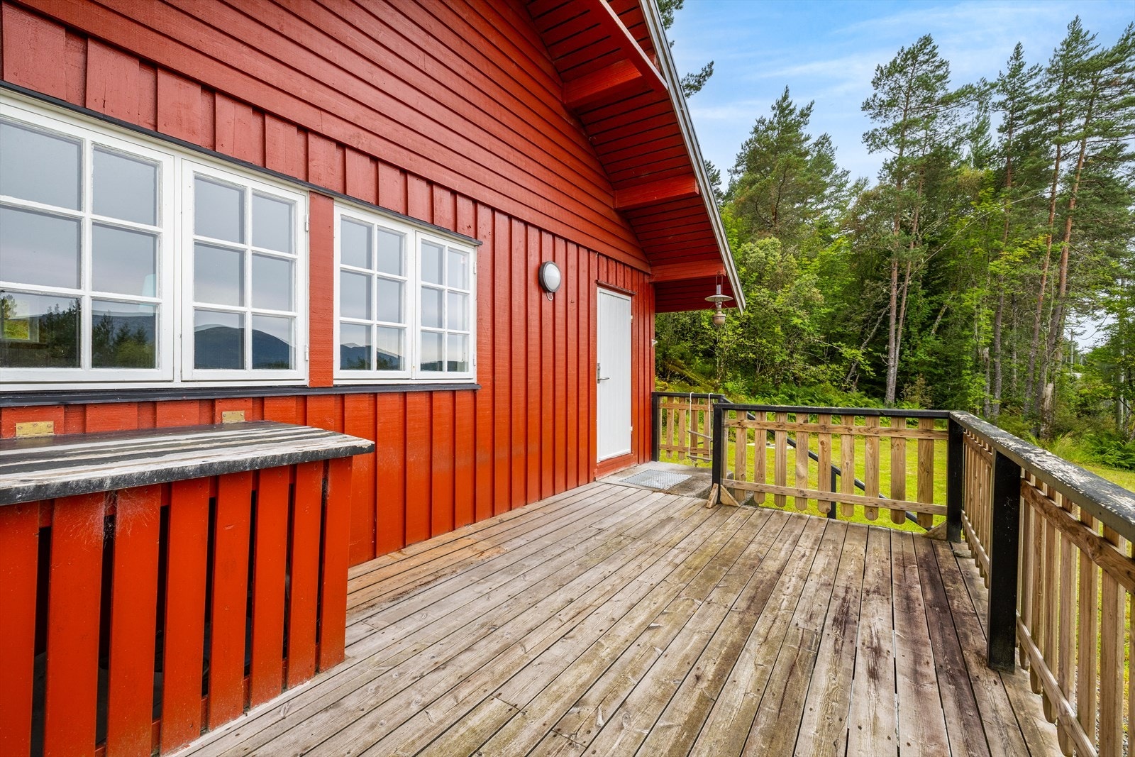Nordvendt veranda på 14 kvm. Galleribilde