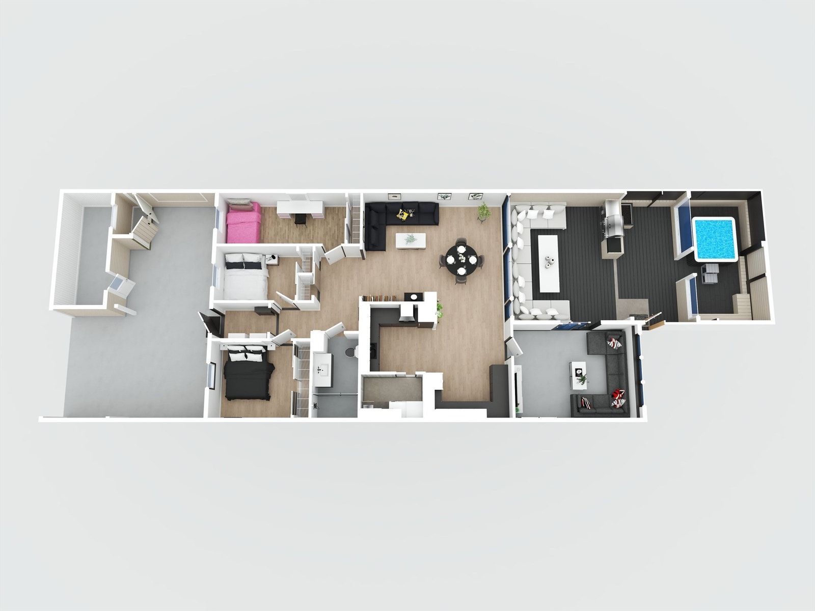 Plantegning 3D Galleribilde