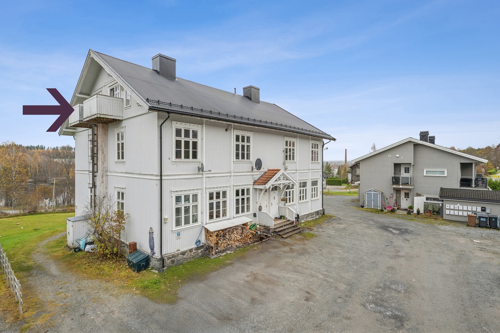 Lys og pen 1-roms leilighet i 3. etasje. Galleribilde
